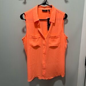 Apt. 9 Women's Peach Sleeveless Blouse